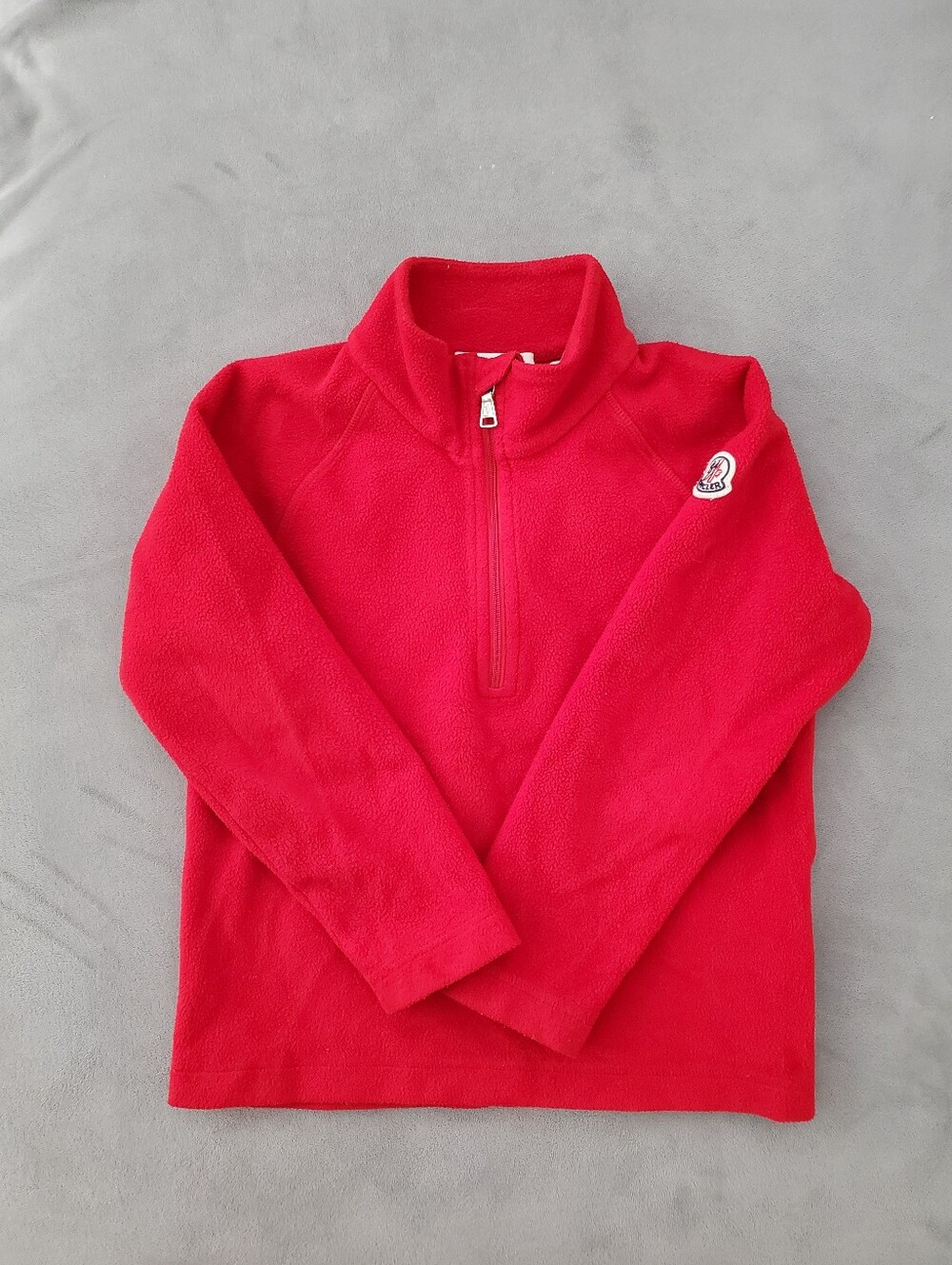 Moncler Red Fleece Zip Up Jacket Kids 5 years